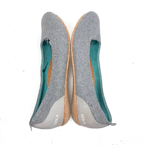 SOLE District By ReCORK Grace Carbon Negative Comfort Ballet Flats Womens 8.5 W - Picture 6 of 9
